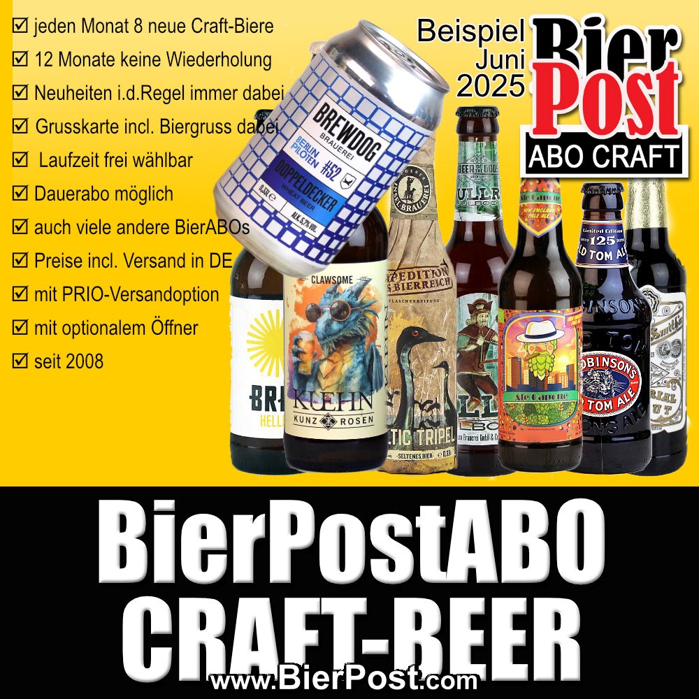 Bild von BierPostABO - CRAFTBEER - incl. Versand in DE, incl BierPostCARD 