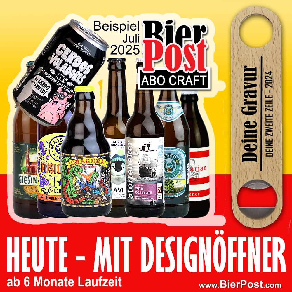 Bild von BierPostABO - CRAFTBEER - incl. Versand in DE, incl BierPostCARD ( + 1 MONAT GRATIS dazu ab einer Laufzeit von 6 Monaten )